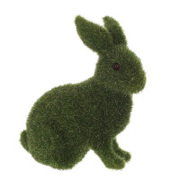 Фигурка пластиковая Кролик флок зеленый 13 см. 42122