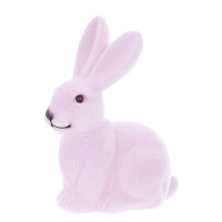 Фігурка пластикова Кролик флок лавандовий 15 см. 42126