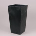 Горшок пластмассовый с вкладом FINEZJA ECO recycled черный бетон 30х30см.