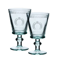 Комплект світло-бірюзових скляних склянок Ecila Light 280мл. 2 шт. 35987