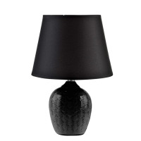Лампа керамічна настільна Leti Black 32 см. 36057