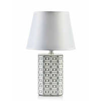 Лампа керамічна настільна Leti Grey 33 см. 36065