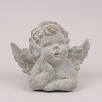Ангел из бетона серый 34634