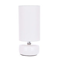 Лампа керамическая настольная Bella белая 22.5 см. 33478