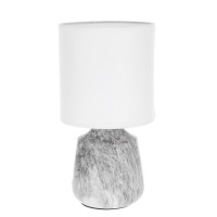 Лампа керамическая настольная Marble Grey 24 см. 33481