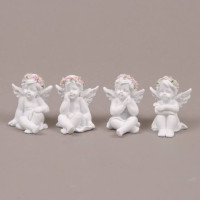 Ангел керамический в веночке (цена за 1 шт.) 26525